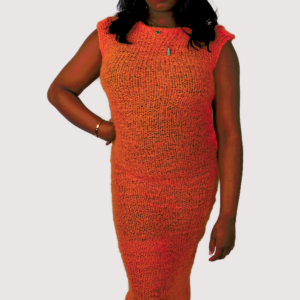 Women's Mohair Knitted A-line Maxi Dress